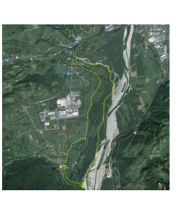 La riserva naturale del Vincheto alla confluenza del trio Caorame nel fiume Piave